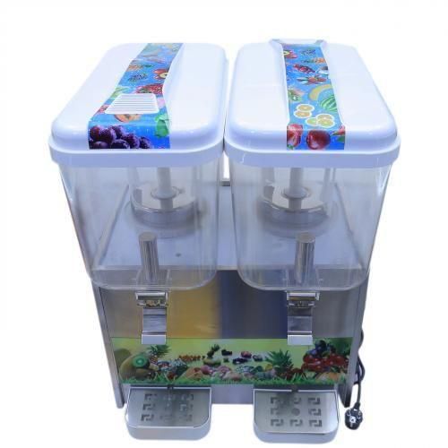 Snowhite Double Juice Dispenser, 18 Litres - White