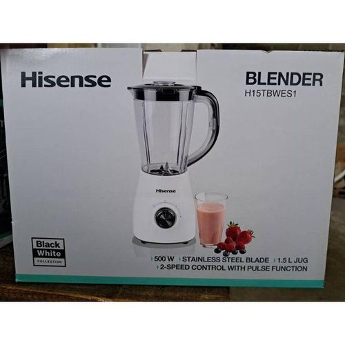Hisense 1.5 Liters Blender 500W H15TBWES1A 2 jar blender 3 Years Warranty
