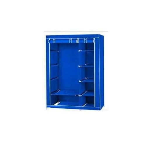 Wooden Frame Wardrobe- Blue