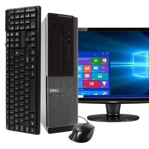 RENEWED Refurbished Uk DELL Optiplex 301030207010/ /790/990/390Tower Computer PC, Intel Corei3/ I5, 500GB/320GB HDD, 4GB/6gb DDR3 RAM, Windows 10 Pro, DVD, WIFI, 19inch Monitor Hp/dell Keyboard ,Mouse (3MTHS WRTY)