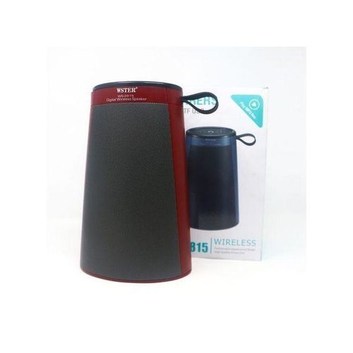 Wster Bluetooth Speaker With Extra Hours Of Play Time And Bass - Black