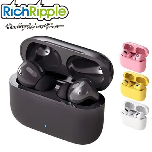 RichRipple Pro3 Bluetooth Headsets Wireless Pods Pro Earpods Earphones--Black