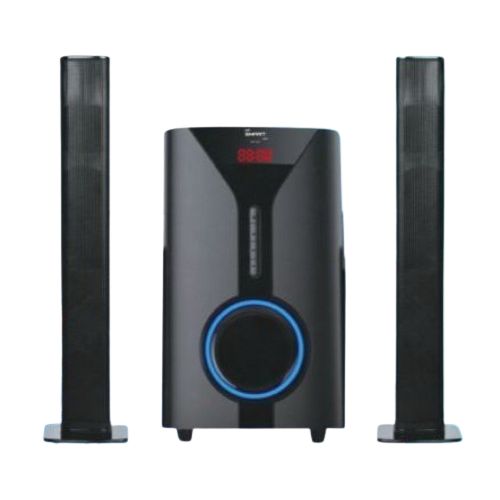 Smartplus 2.1 Channel Speaker With Convertible Soundbar And Super Subwoofer AC/DC -Black.