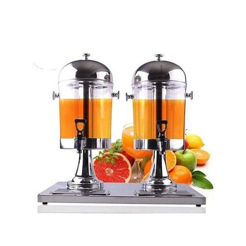 ADH 8 Litres Stainless Double Table Juice Dispenser JD-82 - Stainless