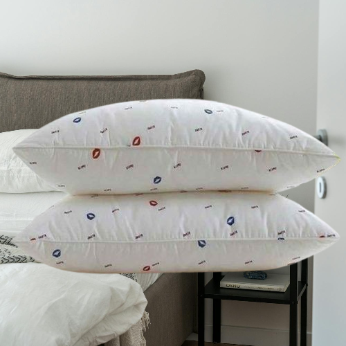 Grace Foam Pair Of High Quality Fiber Pillows – Print May Vary