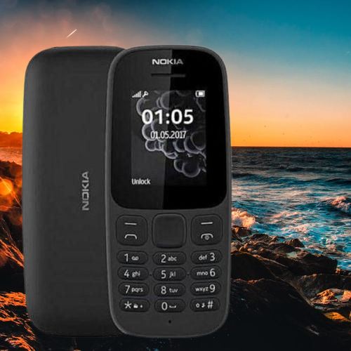 Nokia 105 Original African Edition 1.77\" Display 4MB Storage 800mAh Battery Dual SIM - Black