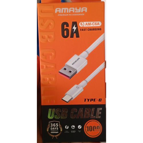 Amaya Effective Super Fast Charging , Data Transfer Cable type C