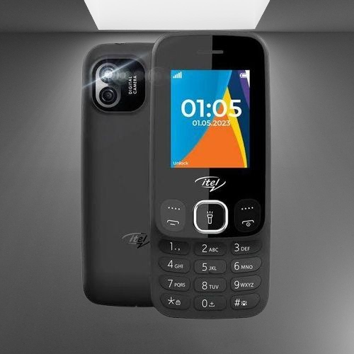 Itel 2166 with 1000mAh Battery-Black