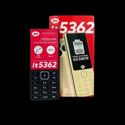 Itel 5362, 2.8\" Big Screen, 3 Sim, Opera Mini, Type C, Blue