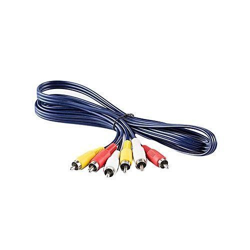 3 Pin Audio &amp; Video Banana-Banana - Black