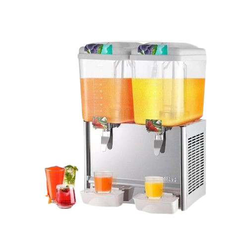 18L Stainless Steel Commercial Beverage Dispenser – Premium Quality & Temperature Control. Silver