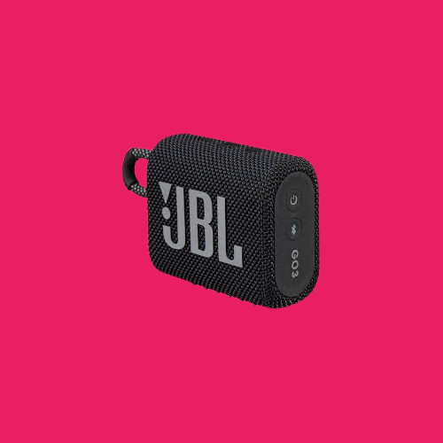 Jbl Go 3 Portable Speaker With Bluetooth, Built-in Battery, Waterproof And Dustproof Feature - Color May Vary