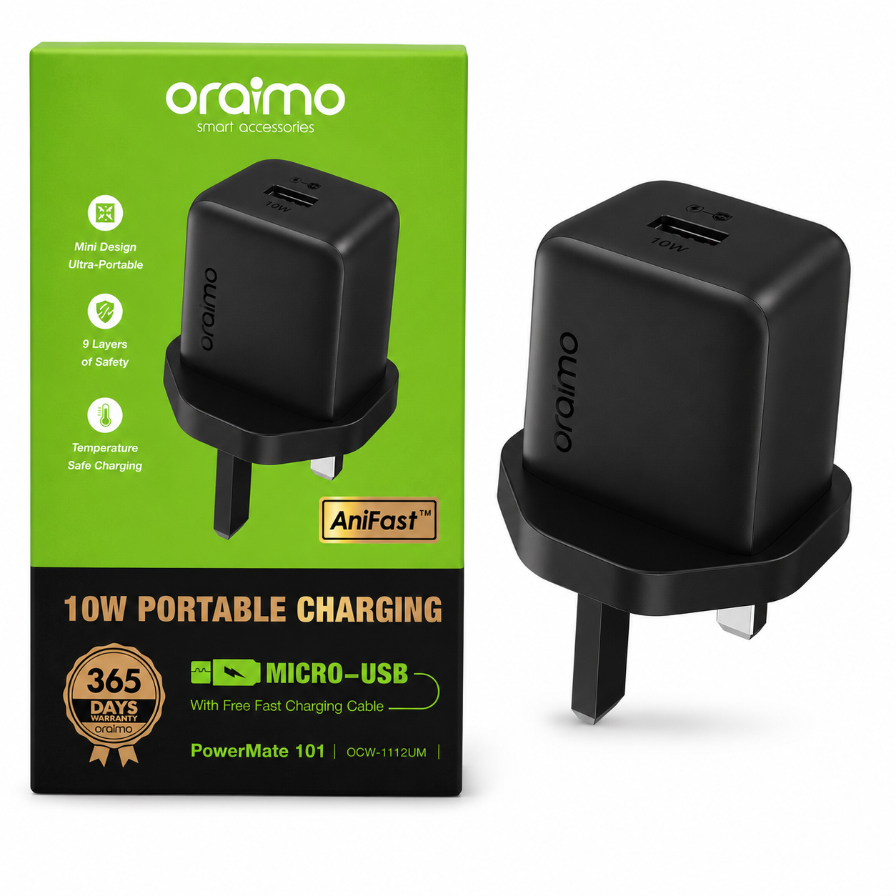 Oraimo PowerMate 101 10W Portable Charger (OCW-1112UM