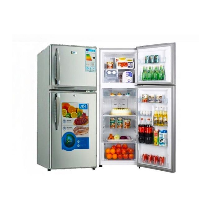 ADH 175 Litres Double Door Refrigerator With Deep Freezing Compartment-Grey/Silver