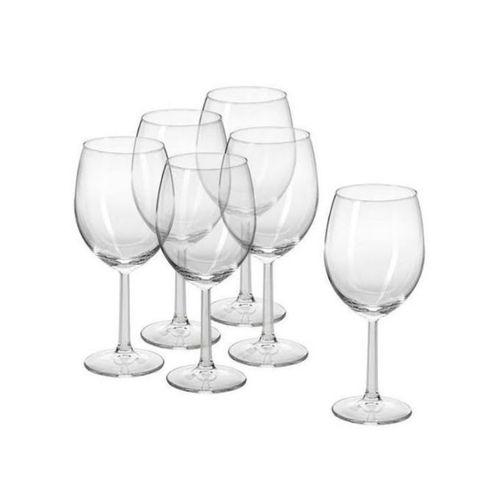 Sundabest 6 piece Wine glasses Large – Clear.